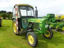 John Deere 1020 steht beim Lanz & John Deere - Treffen in Kirchheim am See im August 2014