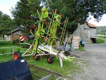 Neuer Claas Kreiselschwader am 17.08.14 bei Rettenberg 