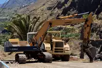 Komatsu PC210LC, Puerto Tazacorte, La Palma, Kanaren, 09.08.2014