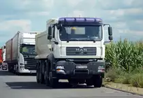 MAN 4-achs-Kipper in Euskirchen - 09.08.2014