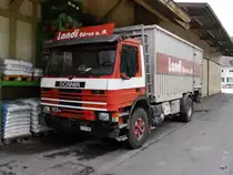 Scania 113H  BE 107061 in Büren an der Aare am 09.08.2014