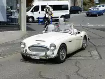 Schnappschuss eines Unbekanten Oldtimer unterwegs in Orselina am 23.08.2014