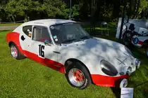 .  Simca  CG, Rennwagen der Groupe5. Zwischen 1966 und 1974 wurden 300 Wagen diese Typs gebaut, Motor von Simca mit 1300ccm und 130 Ps, ausgestellt bei den Classic Days in Mondorf.  30.08.2014