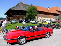 CHRYSLER LE-BARON, trifft zur Oldtimerveranstaltung am Stehrerhof ein; 140706