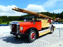 Saurer Feuerwehrauto am Saurer Treff im Campus Sursee am 30.08.2014