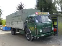 Saurer 5DF Transporter am Saurer Treff im Campus Sursee am 30.08.2014