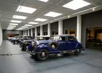 Neumarkt/Oberpfalz, Blick in einen Teil des Ausstellungsraumes des Maybach-Museums, Aug.2014