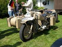 BMW R 75 bei der 1. Oldtimerausstellung in 36119 Neuhof - Hattenhof am 31.08.08 

