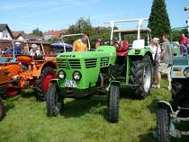 Deutz D 4006 bei der 1. Oldtimerausstellung in 36119 Neuhof - Hattenhof am 31.08.08 

