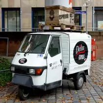 Ape 50, gesehen in der Innenstadt von Nürnberg im September 2014