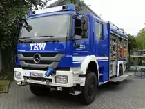 Mercedes Benz Axor des THW Neu-Isenburg am 13.09.14 in Neu-Isenburg beim Tag der Offenen Tür der Feuerwehr