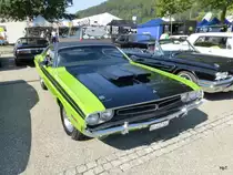 Dodge Challenger Oldtimer Ausgestellt am der Route 66 in Aarburg am 06.09.2014