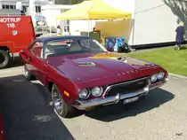 Dodge Challenger Oldtimer Ausgestellt am der Route 66 in Aarburg am 06.09.2014