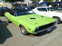 Dodge Challenger Oldtimer Ausgestellt am der Route 66 in Aarburg am 06.09.2014