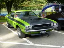 Dodge Challenger Oldtimer Ausgestellt am der Route 66 in Aarburg am 06.09.2014
