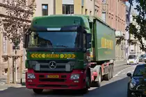 . M-B Actros Kippersattelzug aufgenommen am 12.09.2014.