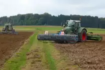 Fendt 927 Vario bei der Feldarbeit in 36088 Hünfeld-Dammersbach im September 2014