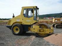BOMAG BW 177 DH-3 abgestellt auf einer Baustelle in 36124 Eichenzell - Kerzell am 31.08.08