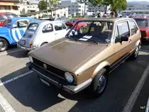 VW Golf GL Oldtimer Ausgestellt am der Route 66 in Aarburg am 06.09.2014