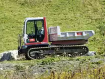 Takeuchi Raupentransporter auf dem Col de Bretaye am 13.09.2014
