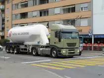 Iveco Stralis Sattelschlepper unterwegs in Nidau am 19.09.2014
