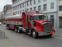 Kenworth Sattelschlepper unterwegs in Biel am 19.09.2014