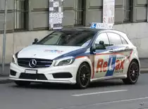 Mercedes Fahrschule unterwegs in der Stadt Basel am 20.09.2014