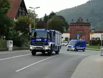 Mercedes Benz Axor und FIAT Ducato vom THW Neckargempnd am 24.09.14 in Neckargemünd