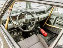 Renault 5, zweite Generation, Interieurfoto. Aufnahmezeit: 13.09.2014