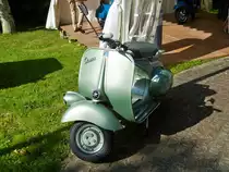 . Piaggia Vespa Motorroller aufgenommen am 30.08.2014 bei den Classic Days in Mondorf.