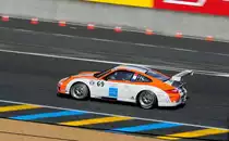 Mitzieher beim Porsche Cup France #69 , Porsche 911 GT3 Type 991, beim Training zum Vorrennen der 24h von Le Mans 2014. 