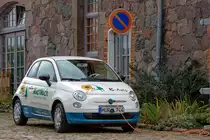Fiat 500e an der langen „Leine“. - 14.09.2014