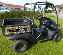 Kubota RTV400, Mehrzweck-Transporter mit zuschaltbarem Allradantrieb, 1-Zyl.4-Takt-Motor mit 16PS, Aug.2014