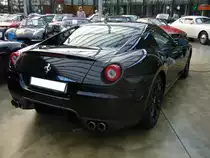 Heckansicht eines Ferrari 599 GTB Fiorano F1. 2006 - 2012. Classic Remise Düsseldorf am 04.12.2014.