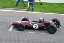 Formel 1, BRABHAM BT7A, Bj. 1963, ccm 2700, Fahrer BLEES Max (D),beim Rennen der Historic Grand Prix Cars Association am 20.Sep. 2014 in Spa Francorchamps