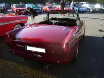 Heckansicht eines Sunbeam Alpine Tiger. 1964 - 1967. Herbstfest an der Düsseldorfer Classic Remise am 04.10.2014.