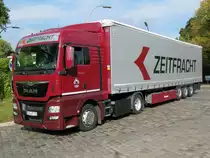 MAN TGX 18.440 (Euro 6) am 06.10.2014 in Berlin-Britz.