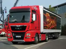 MAN TGX 18.560 mit D38-Motor (Euro 6) im September 2014 in Hannover. Der D38-Motor wurde zur IAA Nutzfahrzeuge präsentiert.