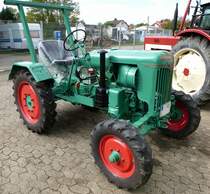 Normag F12B, Ackerschlepper von 1954, 1-Zyl.2-Takt-Diesel luftgekhlt, 1274ccm und 12PS, Okt.2014