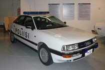 Audi 90 Quattro 1988  TM-35 
Etwas untermotorisiert: 2226 ccm, 100 kW, 186 Nm/3500 rpm, 206 km/h, in 8,9s auf 100 km/h

Mobilia Automuseo, Kangasala, Finnland, 14.4.2013