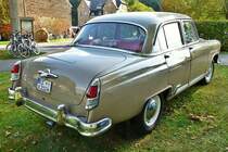 Heckansicht vom Wolga M21 der 2. Generation im sehr guten Zustand zu sehen in Jagsal am 12.10.2014