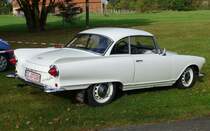 Heckansicht vom Auto Union 1000 Sp Coupe, schön zu sehen die Heckflossen, der Wagen wurde bei der Firma Baur in Stuttgart bis 1965 gefertigt Jagsal 12.10.2014