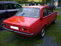 Heckansicht eines Opel Kadett C. Sondermodell J. Oldtimertreffen am Schwarzwaldhaus im Neandertal am 12.10.2014.