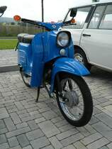VEB Simson Suhl: Moped  Schwalbe  KR51 am 05.10.2014 in Laucha/Unstrut.