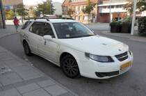 Saab 9-3 als Taxi in Trelleborg (Schweden) am 18.09.14.