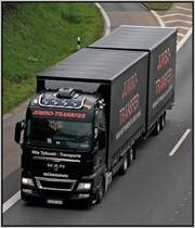 MAN TGX der  JUMBO TRANSFER  bei Ldenscheid. (05.09.2008)