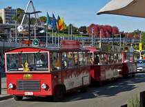 . Straen-Eisnbahn in Lttich am Bahnhof aufgenommen.  18.10.2014