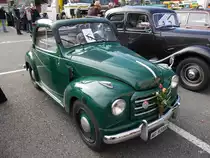 Oldtimer Fiat 500 unterwegs in Bremgarten AG am 18.10.2014