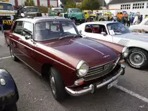 Oldtimer Peugeot 404 unterwegs in Bremgartn AG am 18.10.2014