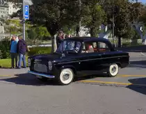 Oldtimer Ford Anglia unterwegs in Bremgarten AG am 18.10.2014